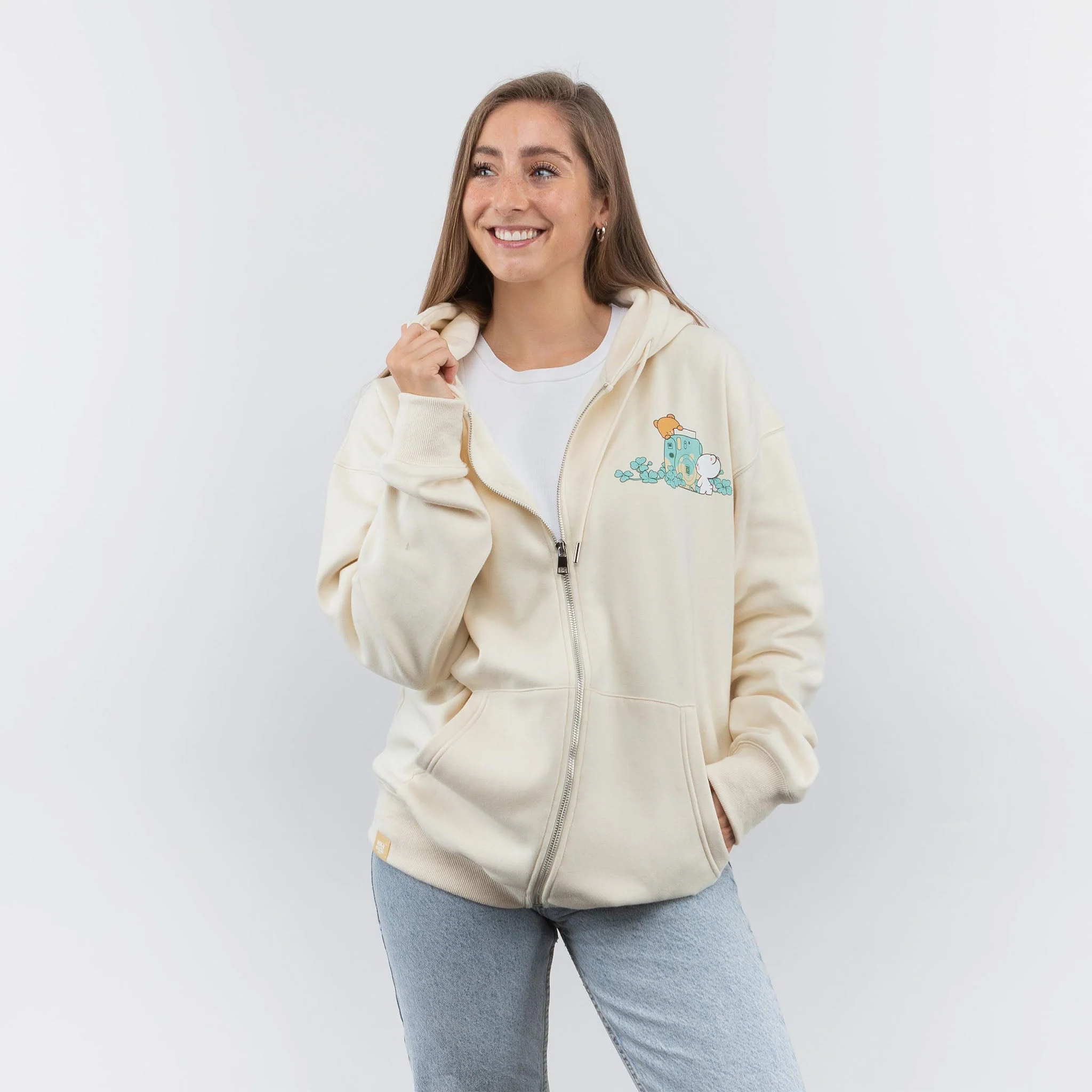 Clover Snapshot Hoodie - Beige - Image 3