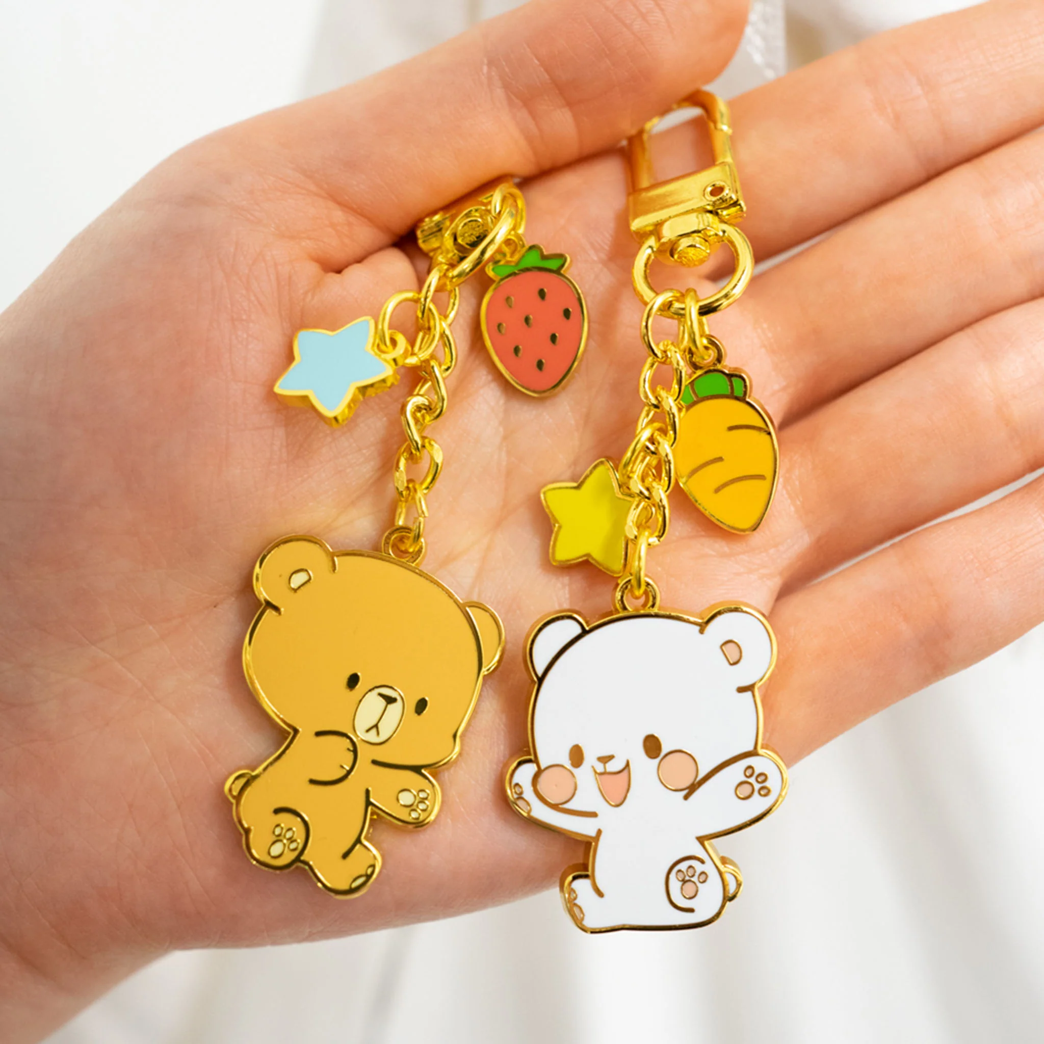 Enamel Keychain - Milk - Image 4