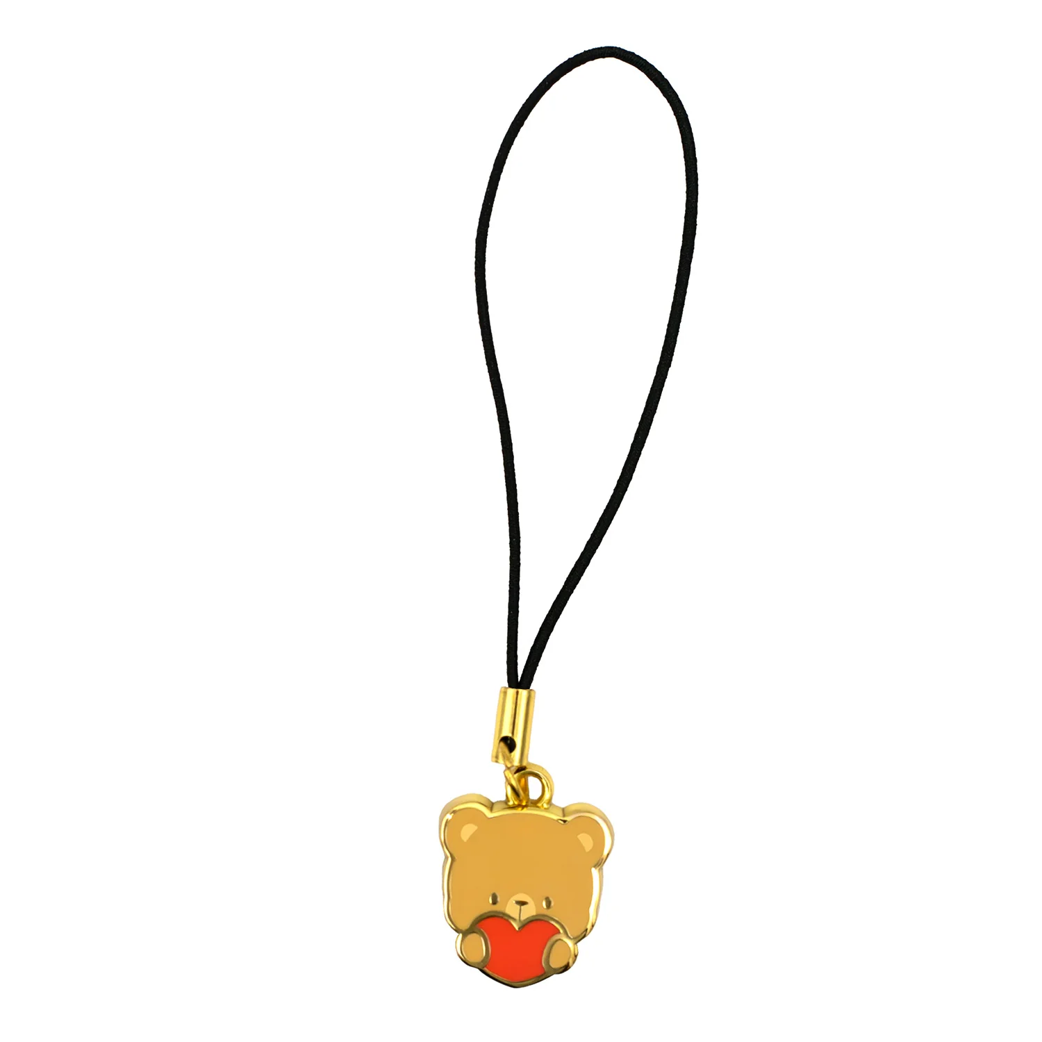 Mini Enamel Charm - Heart Mocha - Image 3