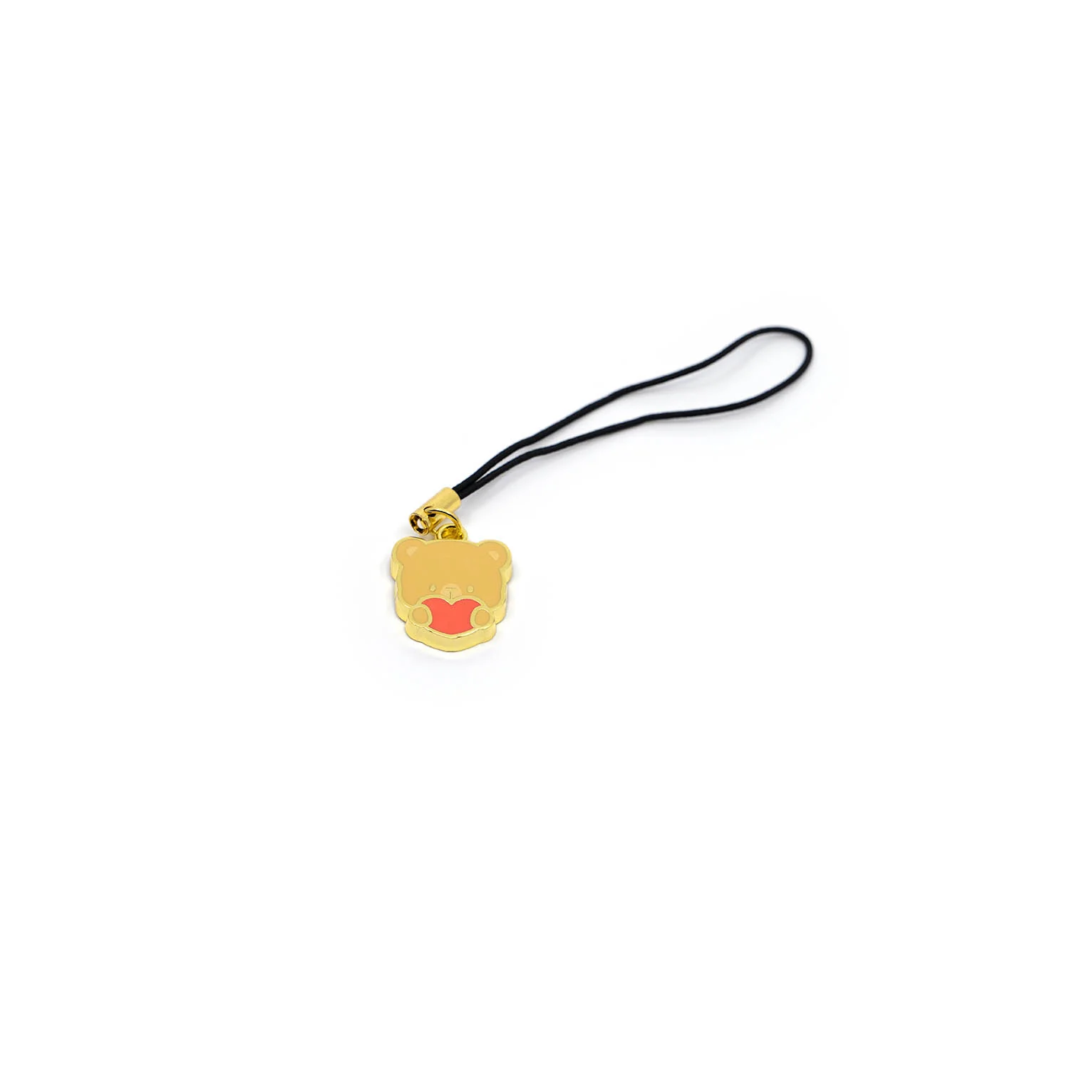 Mini Enamel Charm - Heart Mocha - Image 4